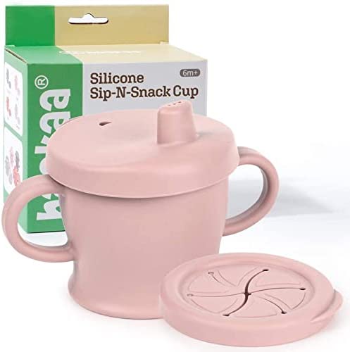 Silicone Snack Cup in Blush